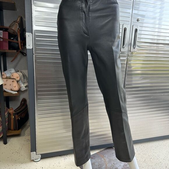 Versus by Versace Leather Slim Pants 24/38 Made in Italy XS - Picture 2 of 15